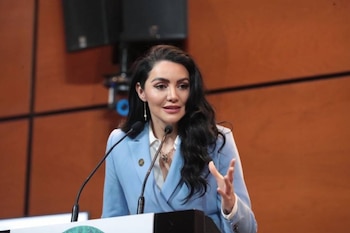 La diputada de Morena Gabriela Jiménez busca que se apruebe la ley contra feminicidio de la presidenta Claudia Sheinbaum.
Crédito: X/ @Juan_OrtizMX