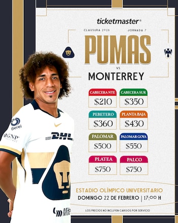 Pumas y Monterrey se enfrentan