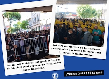 Un volante del opositor a