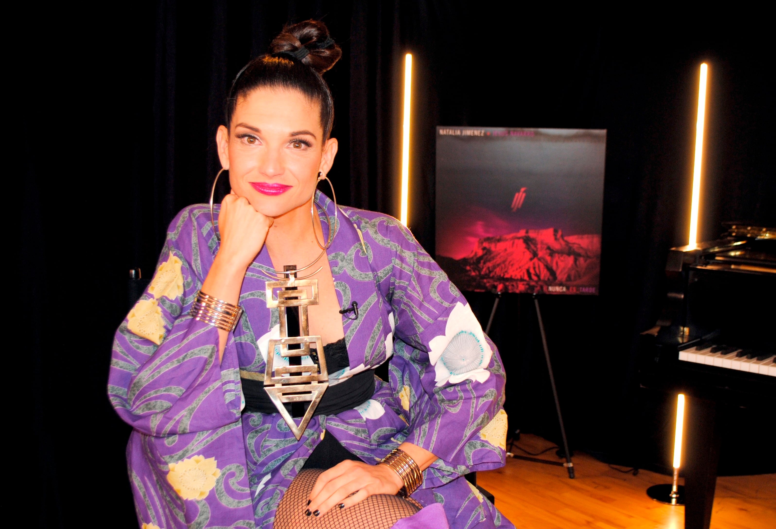 La cantante española Natalia Jiménez, durante una entrevista con Efe, en Miami (EE.UU.). EFE/Antoni Belchi/Archivo