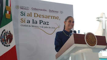 Sheinbaum recuerda que la mayor parte de las armas vienen de EEUU durante evento de “Sí al desarme, sí a la paz”. (Foto: Presidencia)