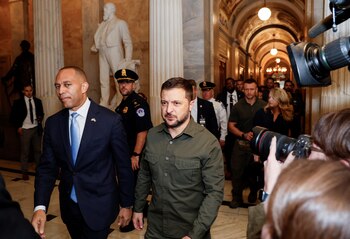 Cuando Zelensky visitó el Capitolio