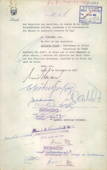 Título honorífico de “Gran Mariscal