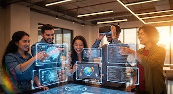 Un grupo de jóvenes profesionales