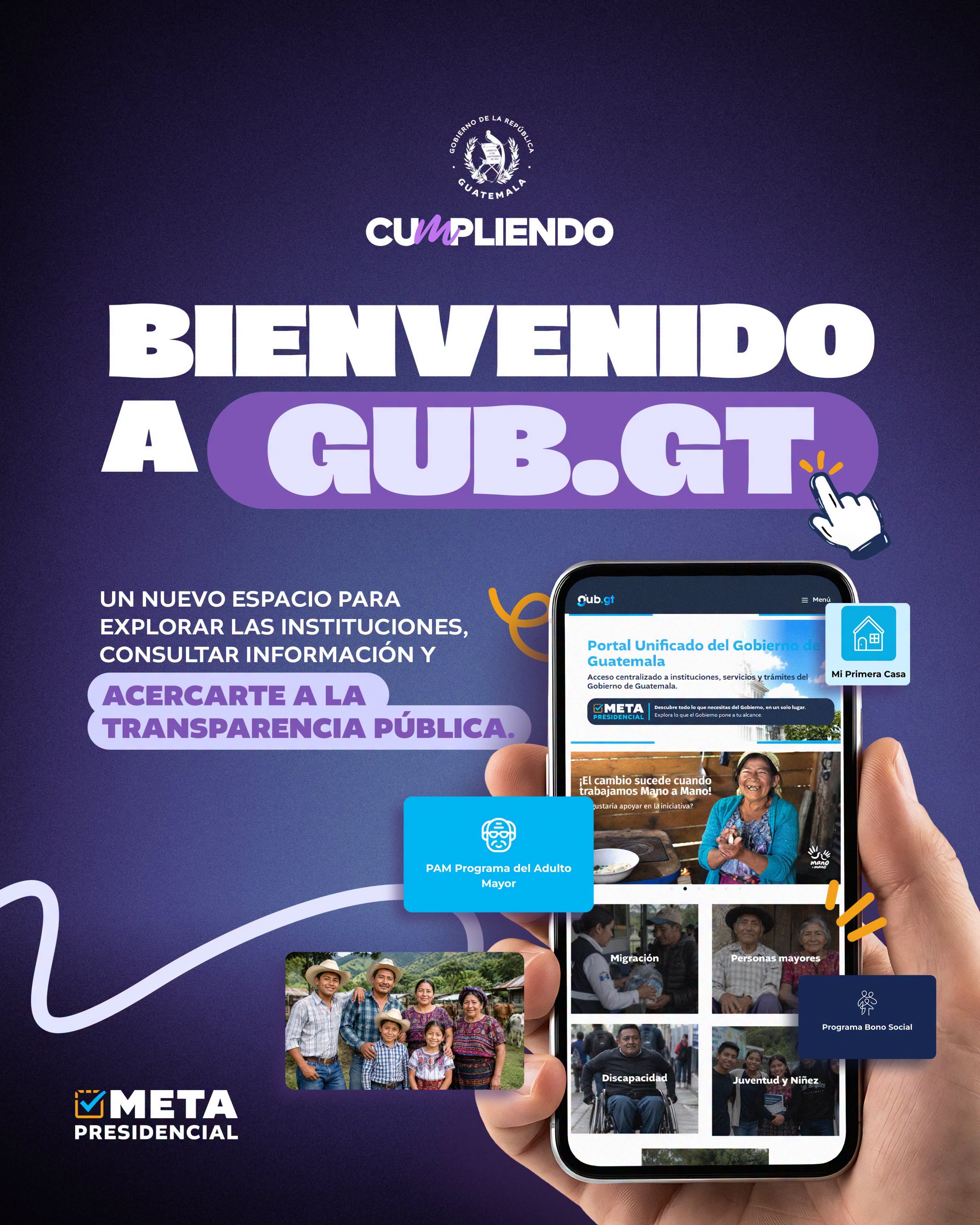 Guatemala habilitó el portal unificado gub.gt para centralizar la información sobre programas y trámites estatales. (Diario de Centroamérica)