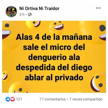 La convocatoria de la facción