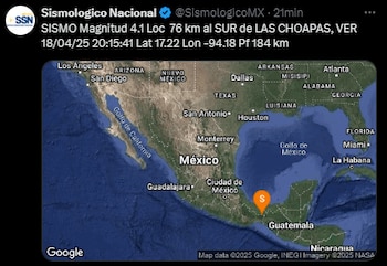 (X: Sismológico Nacional)