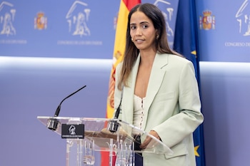 08/09/2026 La diputada de Sumar Tesh Sidi durante una rueda de prensa en el Congreso de los Diputados, a 8 de septiembre de 2026, en Madrid (España).
POLITICA
Eduardo Parra - Europa Press