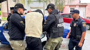 El momento de la detención