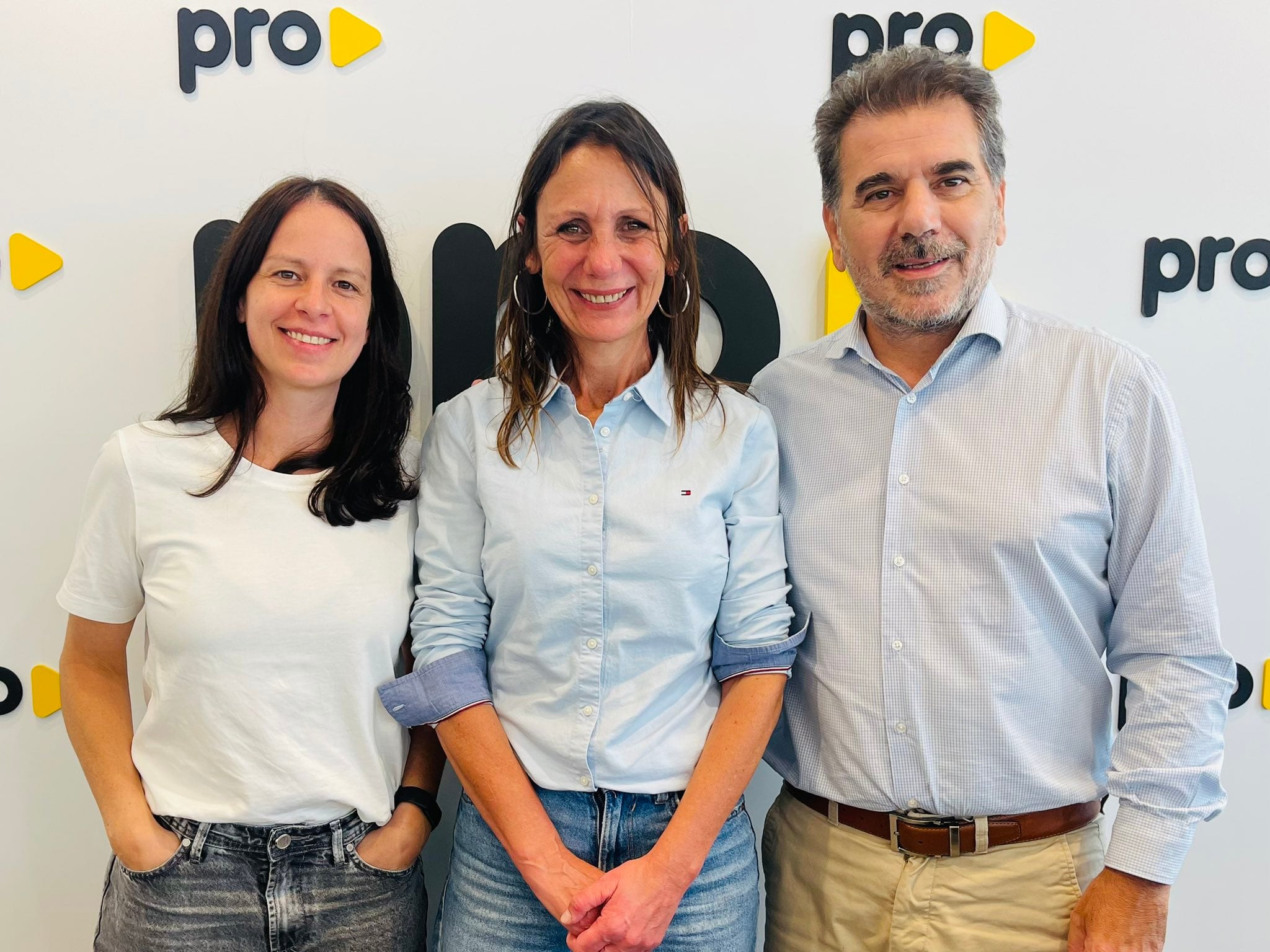 Soledad Martínez, Clarisa Armando y Cristian Ritondo (Foto cedida)