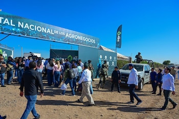 Entrada de la Expo Agro Sinaloa. Crédito: SSP Sinaloa