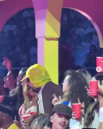 Priscila Delgado en La Casita de Bad Bunny en Barcelona (REDES SOCIALES).