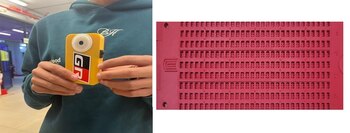 Prototipo de regleta braille impresa