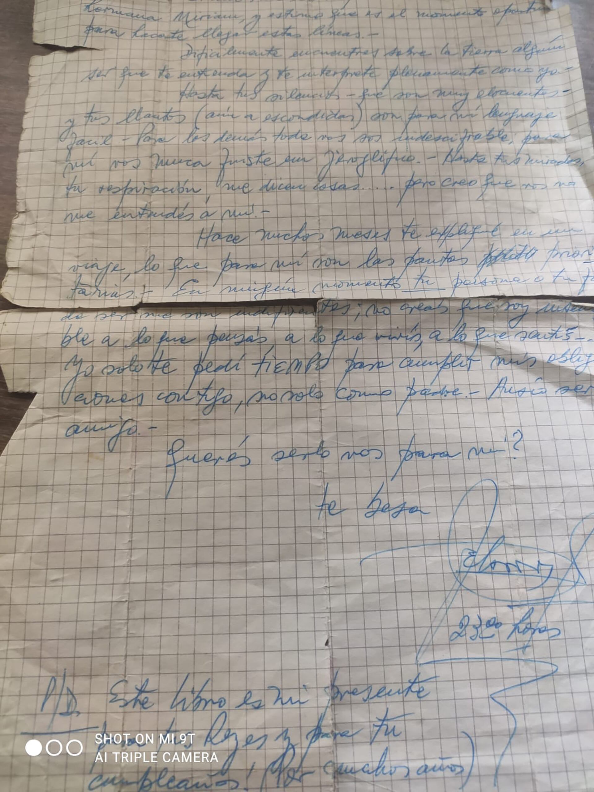 Divina Gloria comparte una de las cartas de su padre, el multifacético Pedro Glodsztern, fallecido a principio de los años 80
