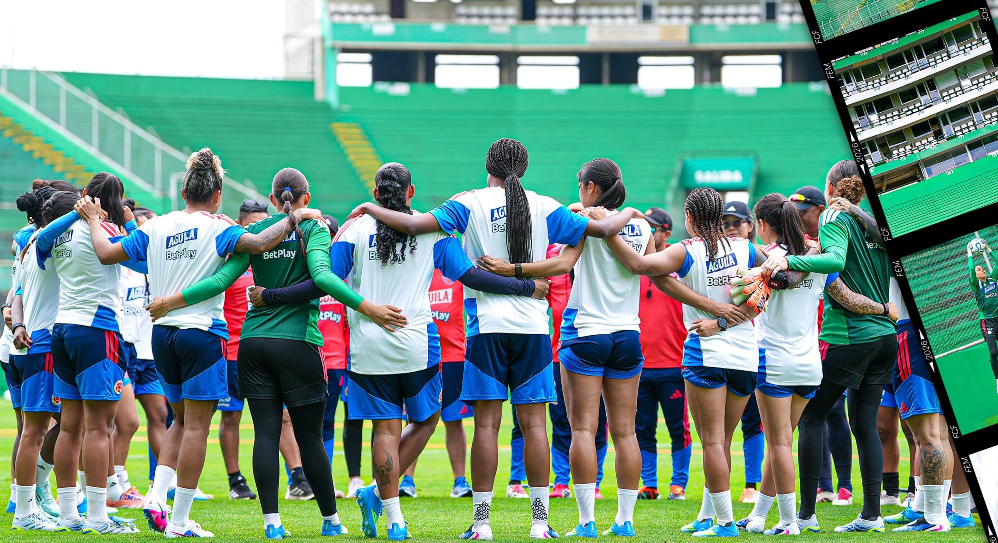 La selección Colombia entrenó en el estadio del Deportivo Cali en su penúltima sesión de entrenamiento - crédito Federación Colombiana de Fútbol