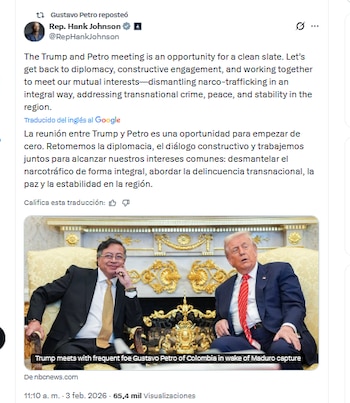 El representante Hank Johnson resaltó