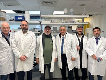 Marín junto al embajador Axel