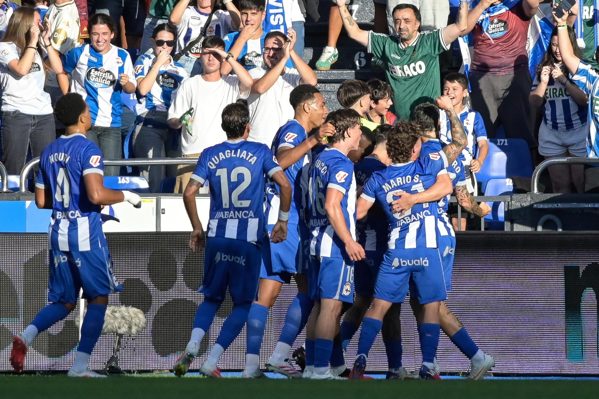 Los jugadores del Deportivo de La Coruña (EFE/Moncho Fuentes)
