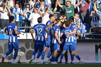 Los jugadores del Deportivo de La Coruña (EFE/Moncho Fuentes)