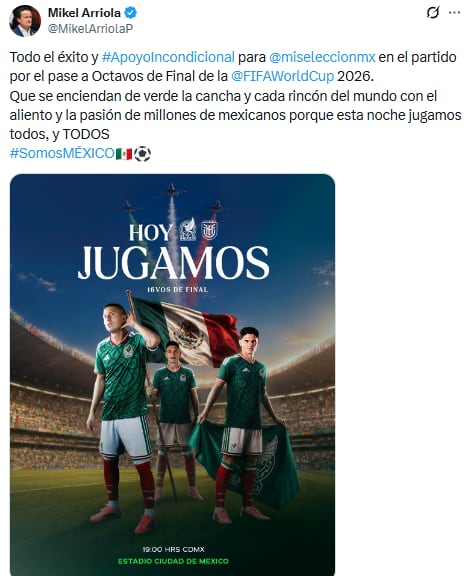 (X/@MikelArriolaP)