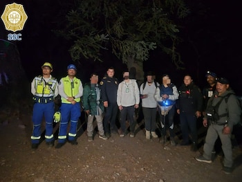 Un equipo de al menos 10 personas participó en el rescate. Crédito: SSC