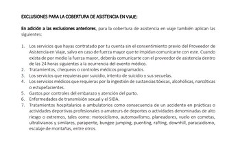 Estas son las restricciones de