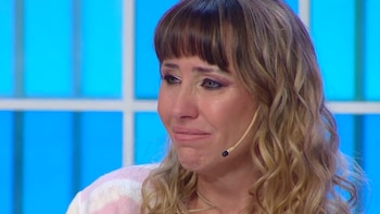 El llanto de Estefanía Pasquini ante el testimonio de una participante de Cuestión de Peso