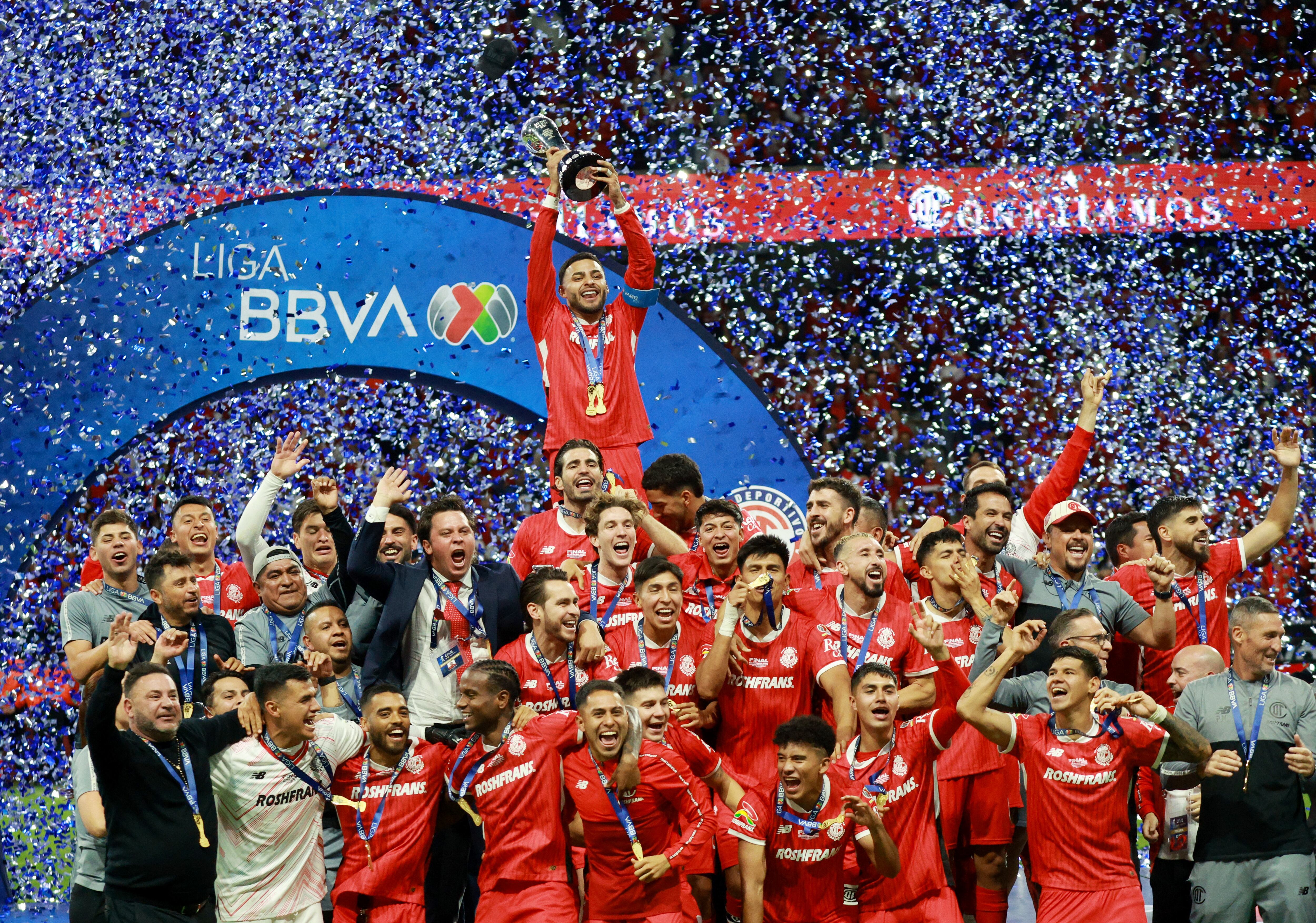 Soccer Football - Liga MX - Final - Second leg - Toluca v America - Estadio La Bombonera, Toluca, Mexico - May 25, 2025 Toluca