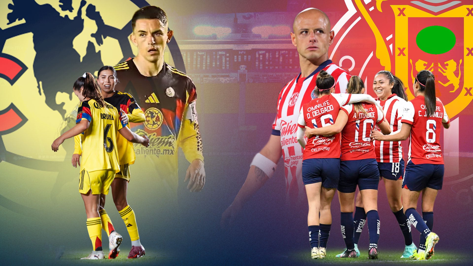 La capital será testigo de una jornada histórica donde el futbol varonil y femenil se unen en el Clásico Nacional. (Ilustración: Jesús Aviles)