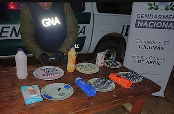 Gendarmería shampoo cocaína
