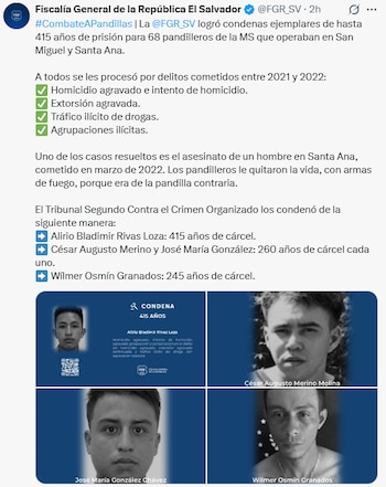 Publicación de la FGR en