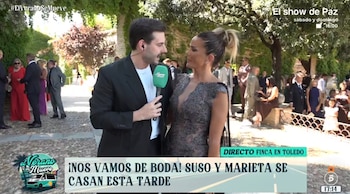 Marta López en la boda de Suso y Marieta (Mediaset España)