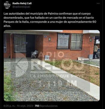 La víctima, según información por