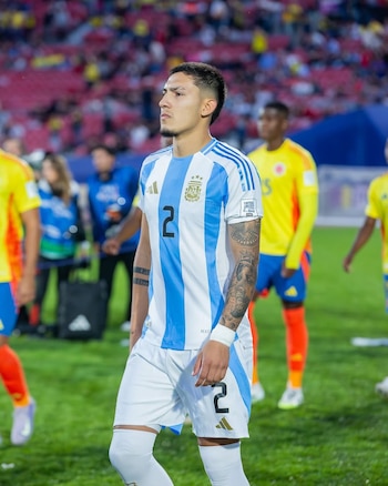 Tobías Ramírez en la selección argentina Sub 20