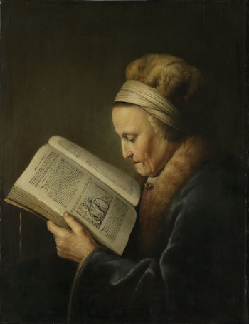 "Anciana leyendo" (1631-1632) de Gerrit