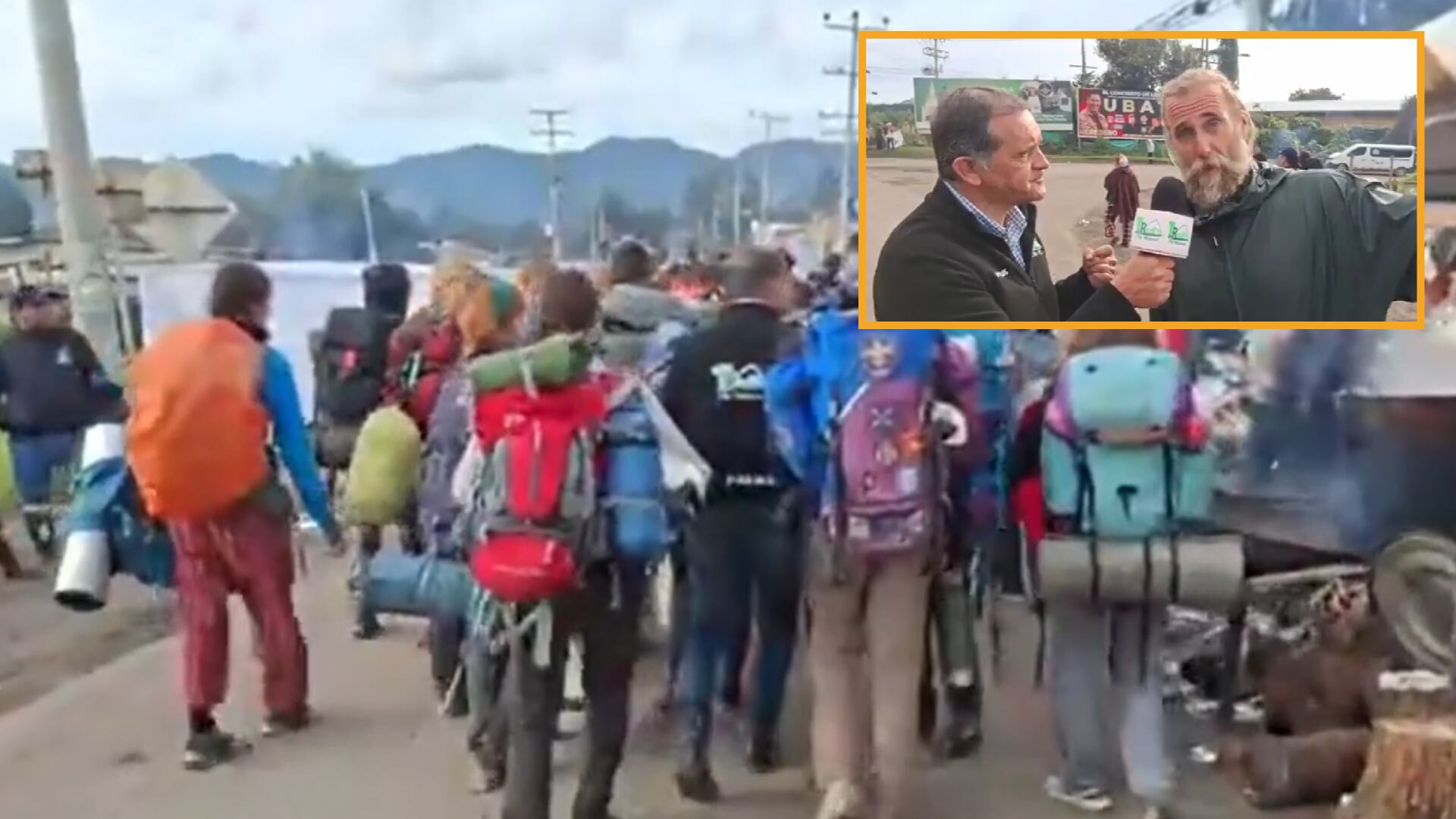140 turistas españoles quedaron atrapados en el paro minero en Boyacá - crédito Fotomontaje Infobae (Tradiotemueve/Tiktok)