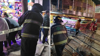 Jóvenes salen volando de un