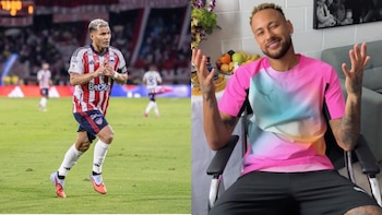 Teófilo Gutiérrez felicitó a Neymar por su llamado a la selección de Brasil: subió la foto de un partido de máxima tensión