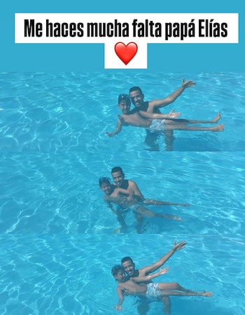 El joven compartió fotos inéditas con su padre - crédito martineliasjr / Instagram