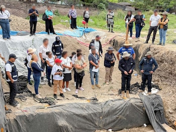 El equipo multidisciplinario de la Comisión Nacional de Búsqueda está integrado por especialistas en geología, geofísica, arqueología, antropología y criminalística. (Crédito: Fiscalía de Morelos)