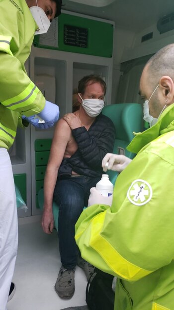 La víctima fue atendida en