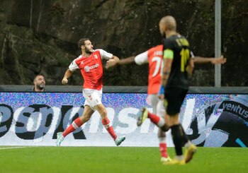 Abel Ruiz celebra un gol