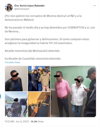 La militante del PAN condenó