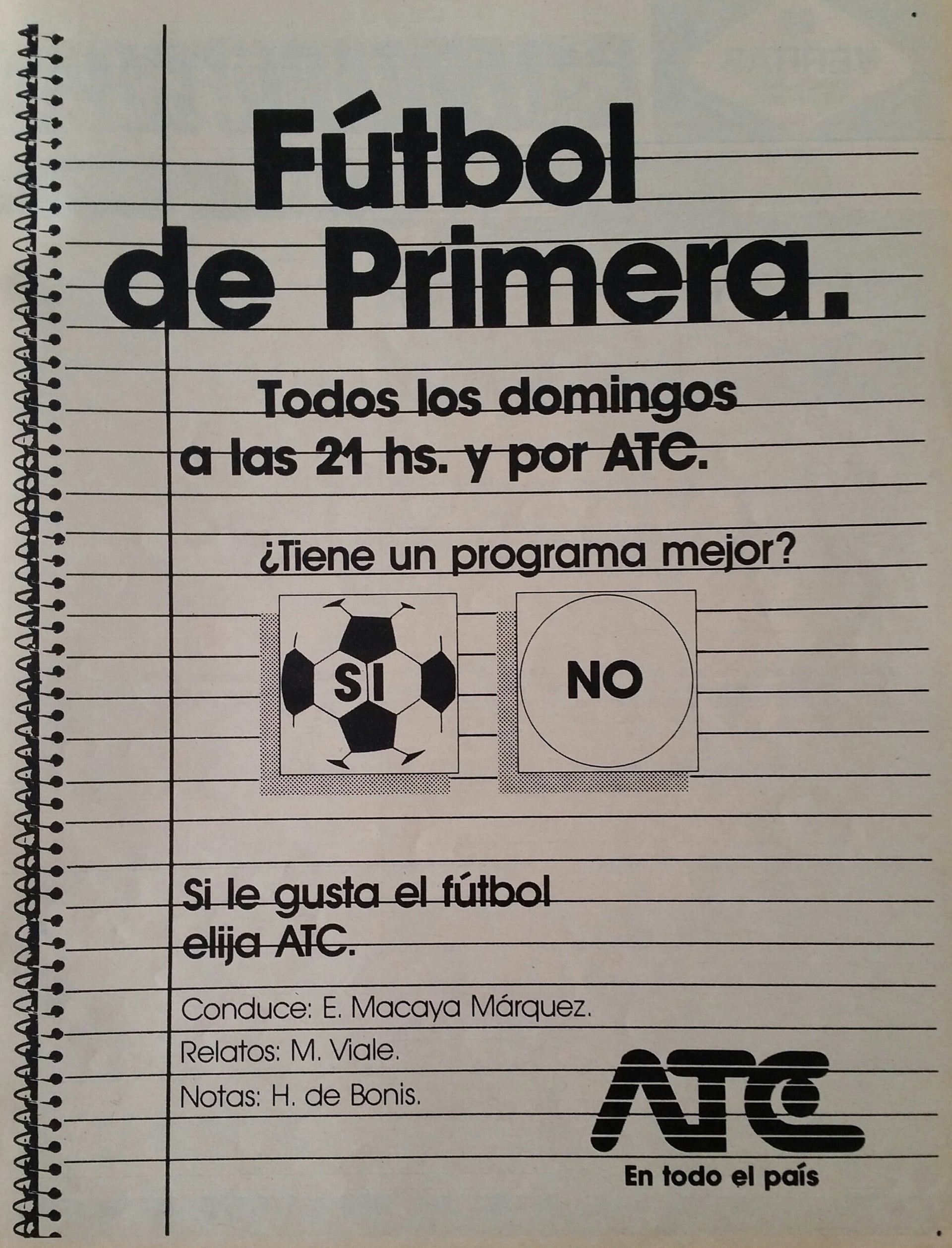 Uno de los primeros avisos en gráfica de