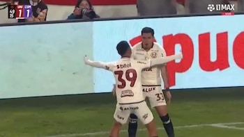 Golazo de César Inga con remate colocado para decretar empate parcial en Universitario vs Comerciantes Unidos por Liga 1 2026