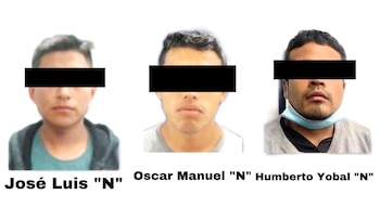 Los detenidos son de apariencia