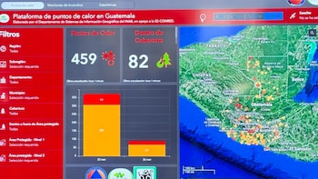 Inab utiliza pantallas de calor para identificar puntos de calor y posibles incendios en Guatemala
