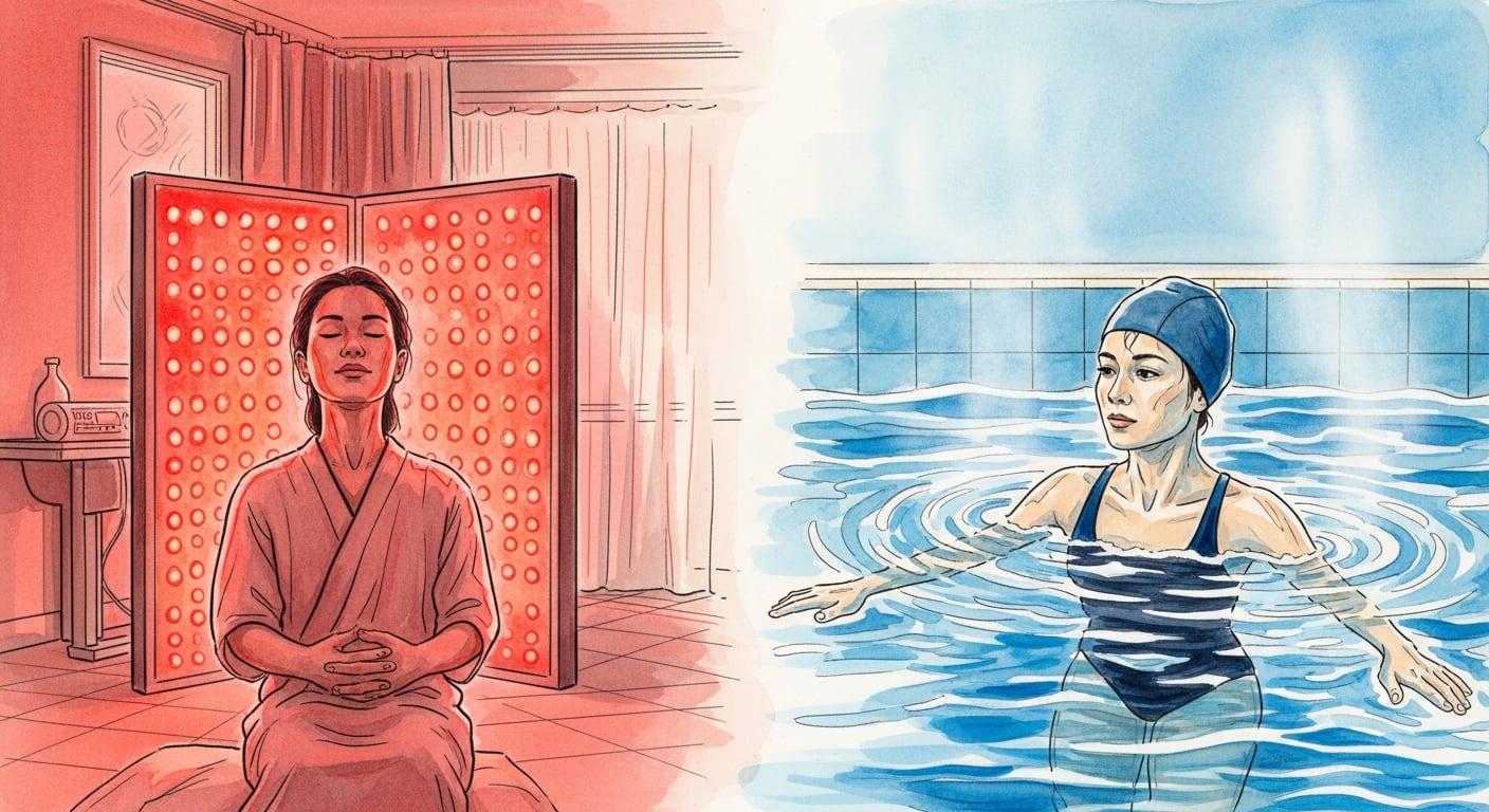 La popularidad de las terapias de luz roja y los baños de contraste crece en el mundo del bienestar, aunque los especialistas recomiendan prudencia y supervisión médica antes de adoptar estas prácticas. (Imagen Ilustrativa Infobae)