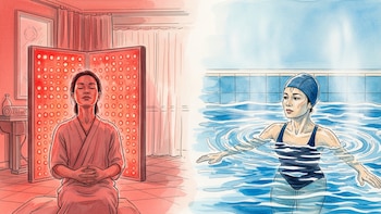 Terapia de luz roja y baños de agua fría: qué dice un experto sobre estas prácticas y su impacto en la salud