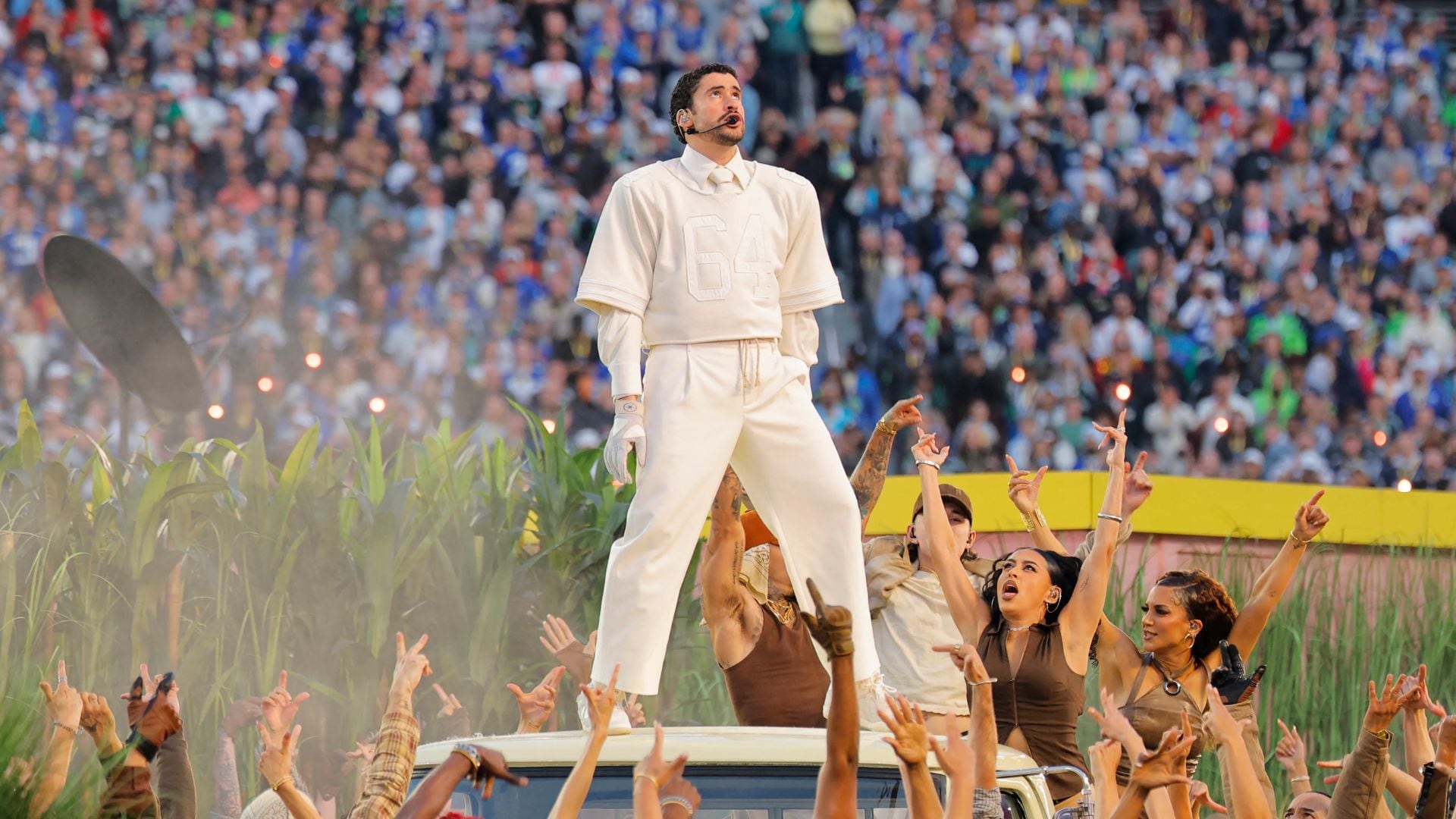 El show del medio tiempo de Bad Bunny en el Super Bowl 2026 dejó fascinados a los aficionados (REUTERS)